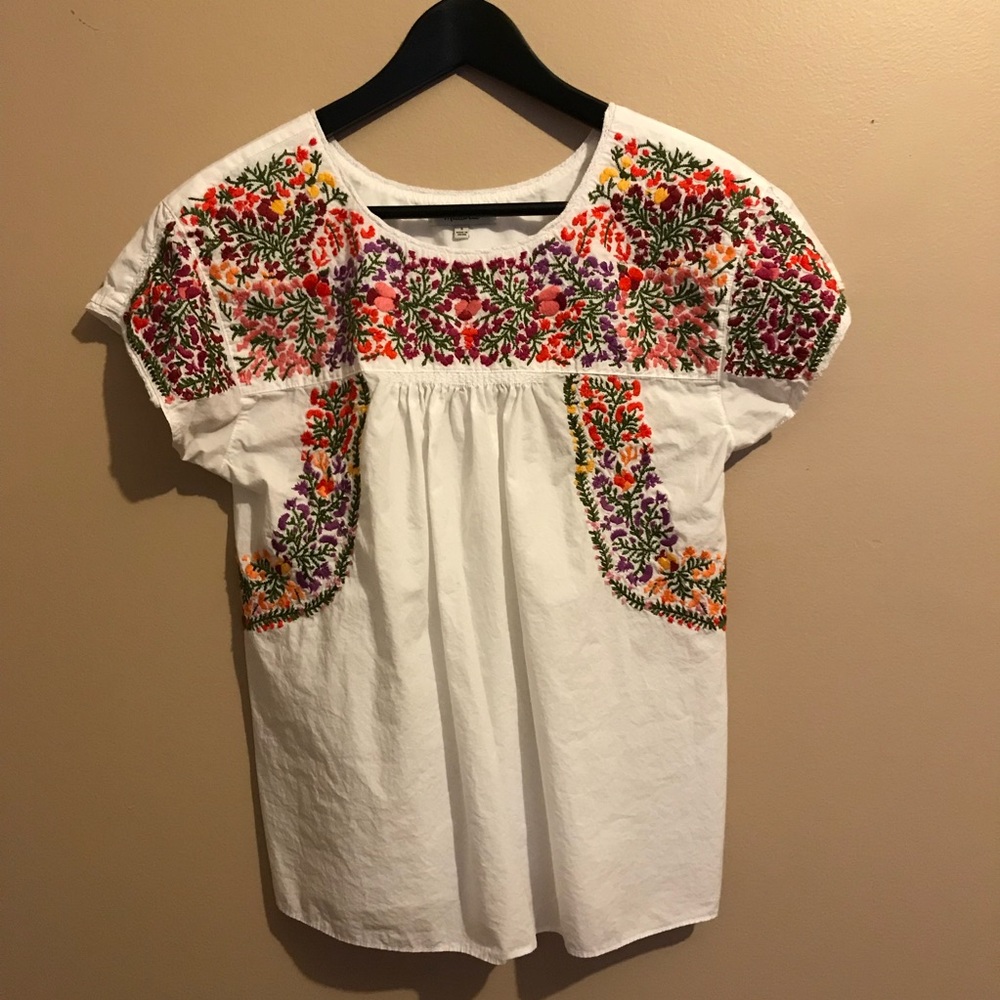 Madewell Embroidered Top